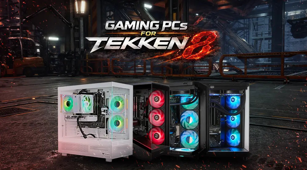 Gaming PCs for Tekken 8 available at TechWhiz Inc., delivering maximum FPS and lag-free matches