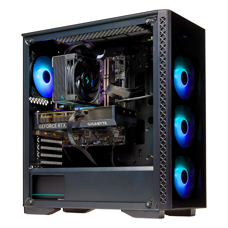 Techwhiz NightShade Gaming PC - AMD RYZEN 7 5700 - RTX 5060 Ti - 32 GB RAM DDR 4 - 2 TB SSD - Windows 11 P - Wifi - Free Keyboard Mouse