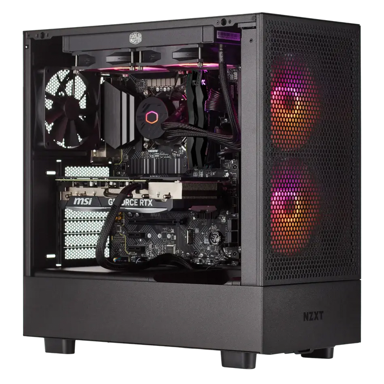 Techwhiz AstroForge Gaming PC - Intel Core Ultra 7 265KF - RTX 5070 - 64 GB RAM DDR 5 - 2 TB SSD - Windows 11 PRO - Wifi - Free Keyboard Mouse - Tinted glass side panel