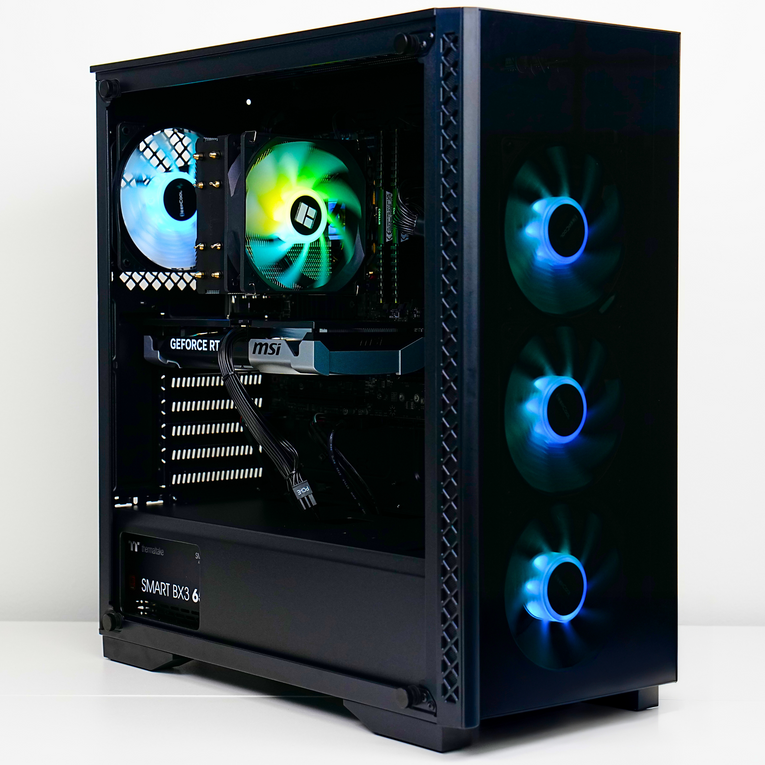 Techwhiz NightShade Gaming PC - AMD RYZEN 5 5600X - RTX 5060 Ti - 32 GB RAM DDR 4 - 1 TB SSD - Windows 11 P - Wifi - Free Keyboard Mouse
