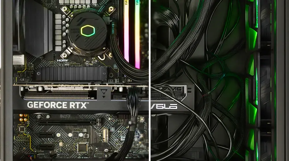 Professional PC Cable Management for better aesthetics and airflow