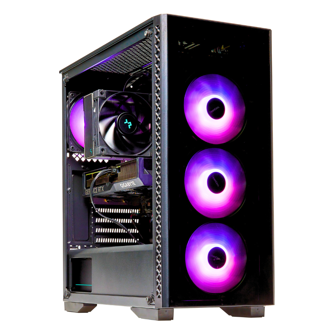 Techwhiz NightShade Gaming PC - AMD Ryzen 7 7700X - RTX 5070 - 32GB DDR5 - 1TB  - Windows 11 P - Wifi