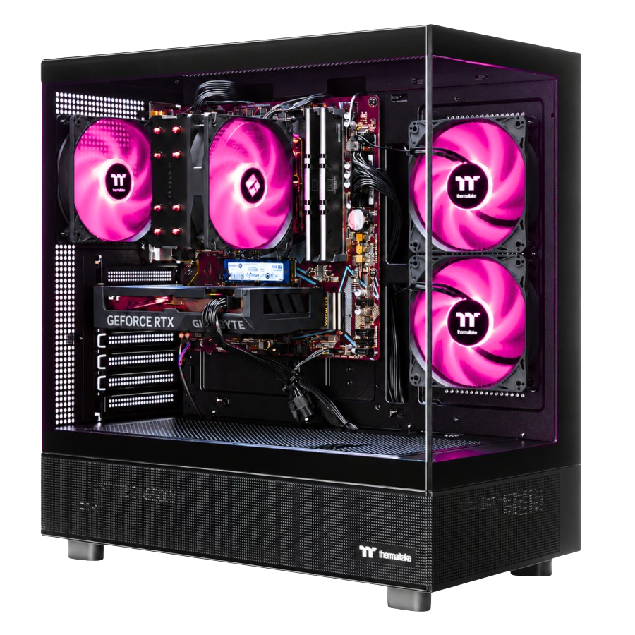 Techwhiz NightShade Gaming PC - AMD Ryzen 7 7800X3D - RTX 5070 Ti - 64GB DDR5 - 1TB  - Windows 11 P - Wifi