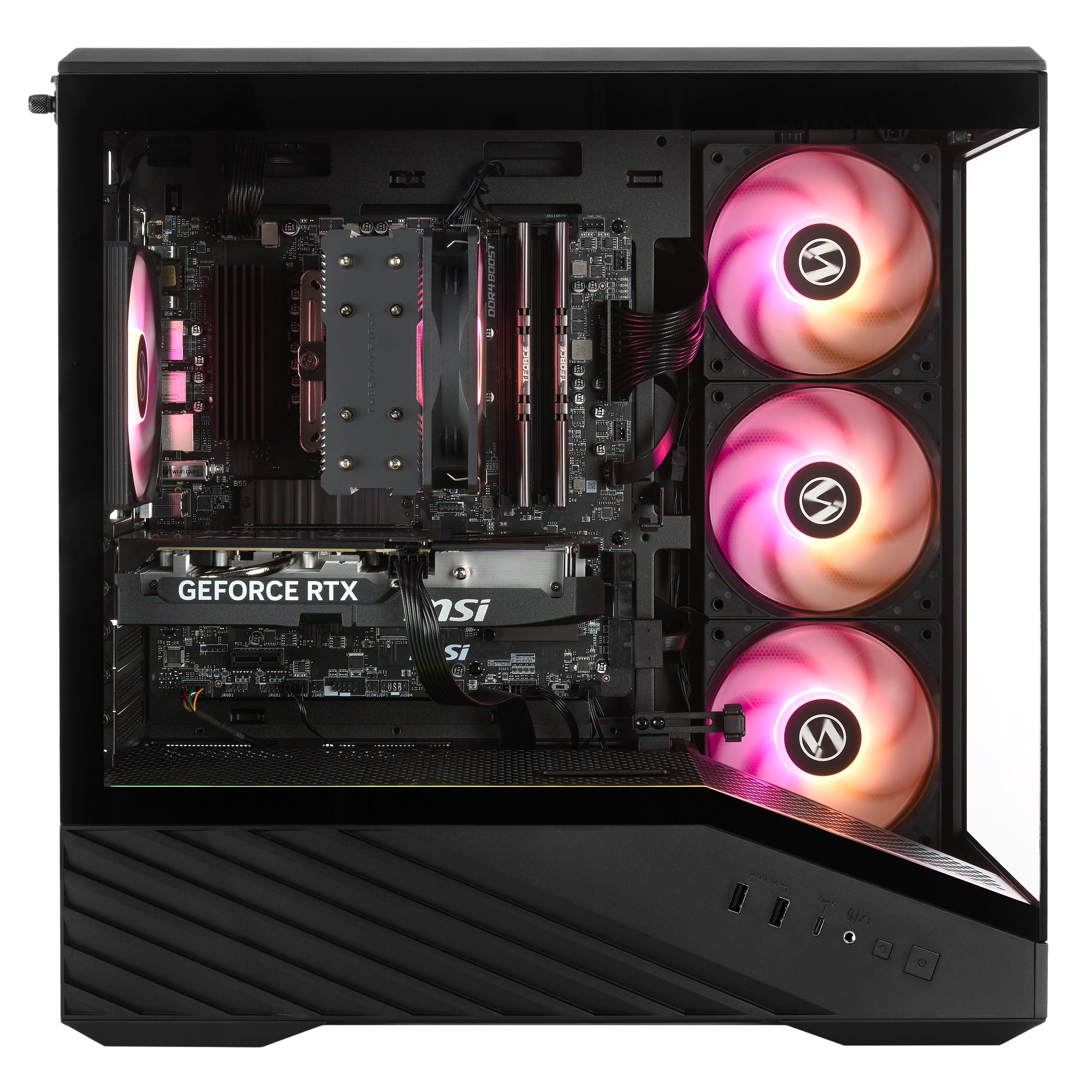 Techwhiz DarkFlare Gaming PC - AMD Ryzen 5 5500 - RTX 5050 - 16GB DDR4 - 500GB SSD - Windows 11 P - Wifi