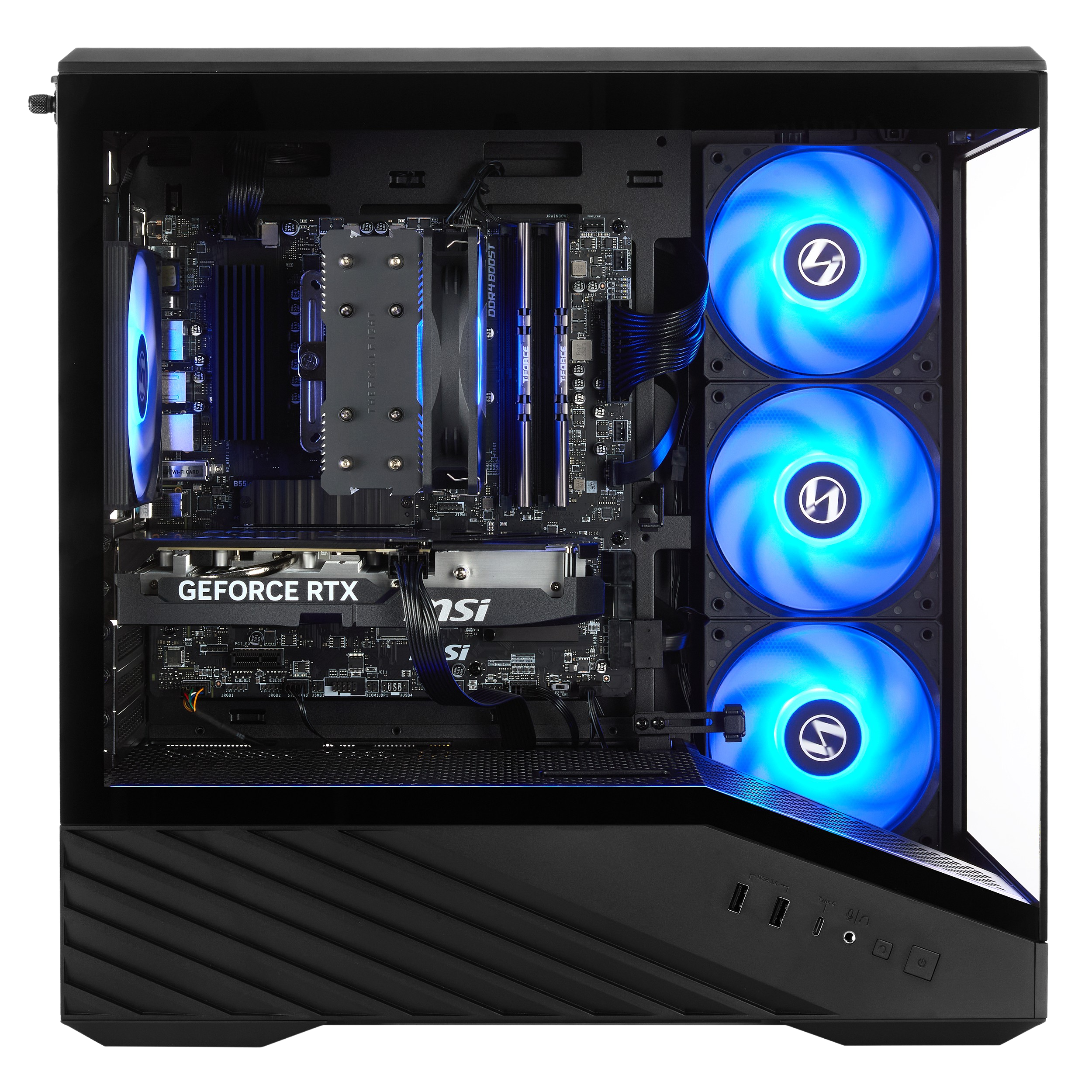 Techwhiz DarkFlare Gaming PC - AMD Ryzen 5 5500 - RTX 5050 - 16GB DDR4 - 500GB SSD - Windows 11 P - Wifi