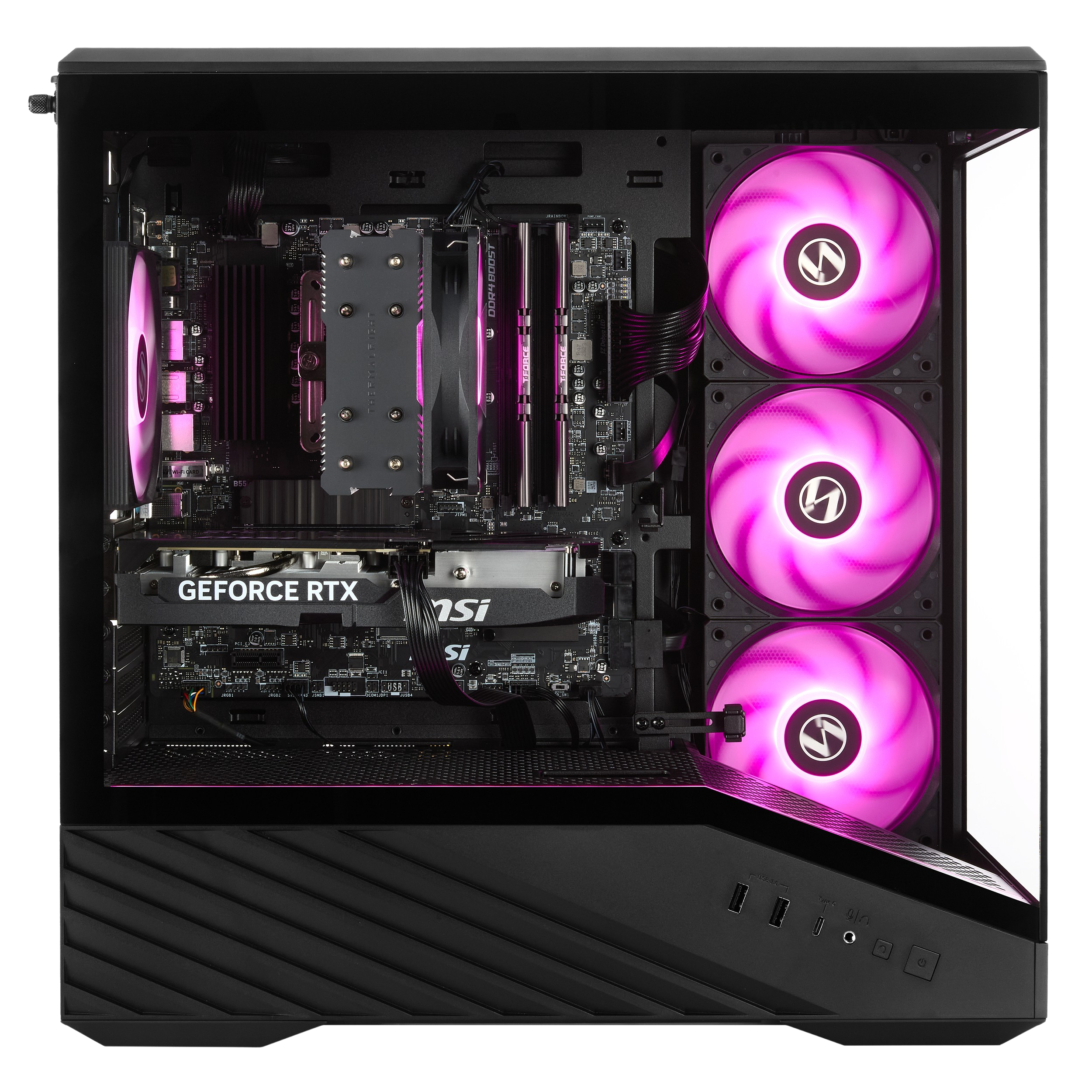 Techwhiz DarkFlare Gaming PC - AMD Ryzen 5 5500 - RTX 5050 - 16GB DDR4 - 500GB SSD - Windows 11 P - Wifi