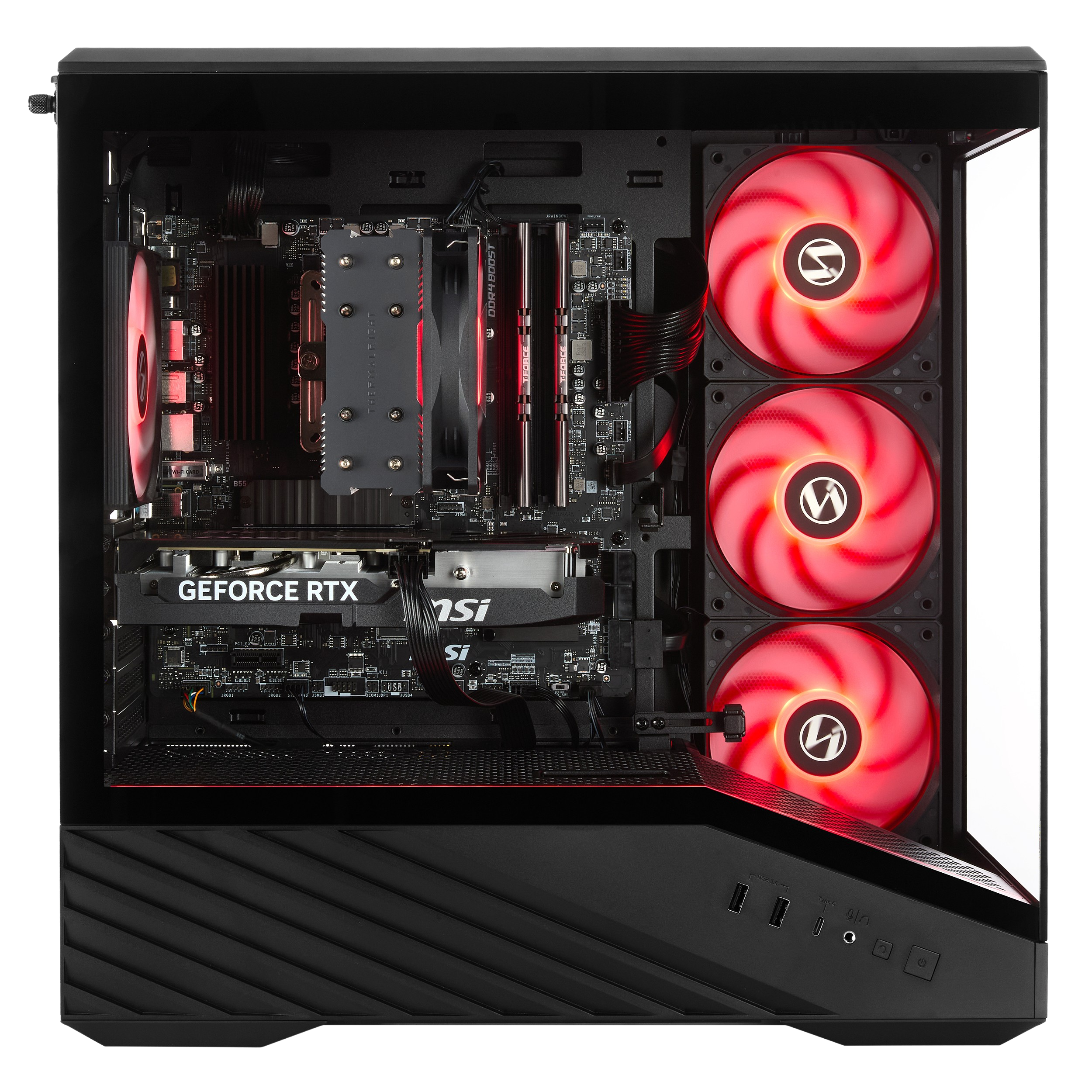 Techwhiz DarkFlare Gaming PC - AMD Ryzen 5 5500 - RTX 5050 - 16GB DDR4 - 500GB SSD - Windows 11 P - Wifi