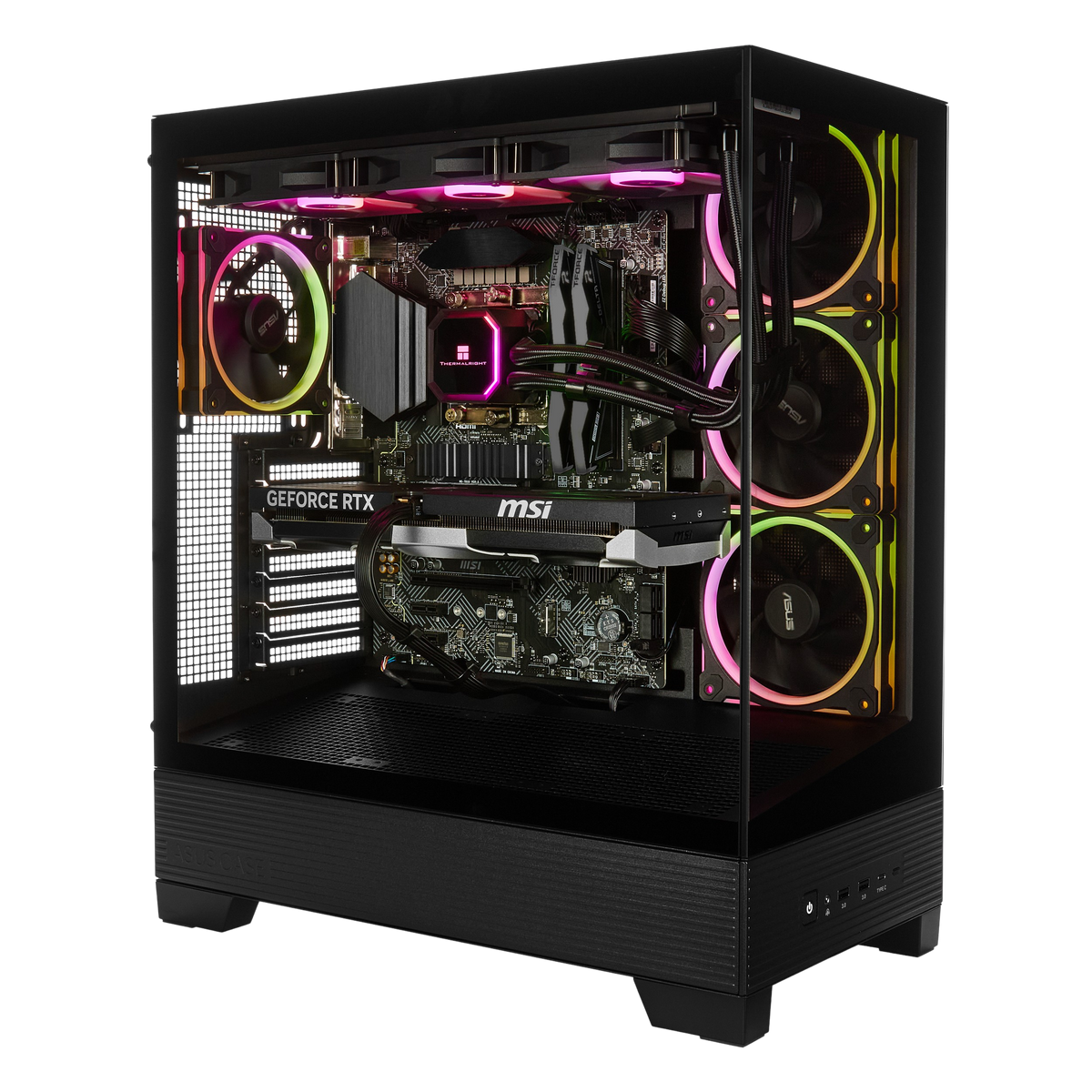 Techwhiz Vortex Vision Gaming PC - Intel Core Ultra 7 270K Plus - RTX 5070 - 32GB DDR5 - 2TB NVMe SSD  - Windows 11 P - Wifi