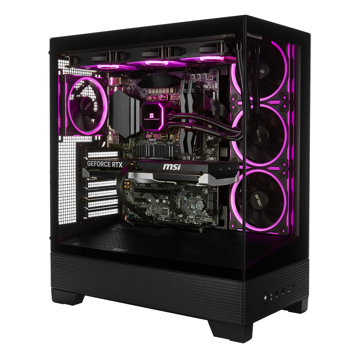Techwhiz Vortex Vision Gaming PC - Intel Core Ultra 7 270K Plus - RTX 5070 - 32GB DDR5 - 2TB NVMe SSD  - Windows 11 P - Wifi