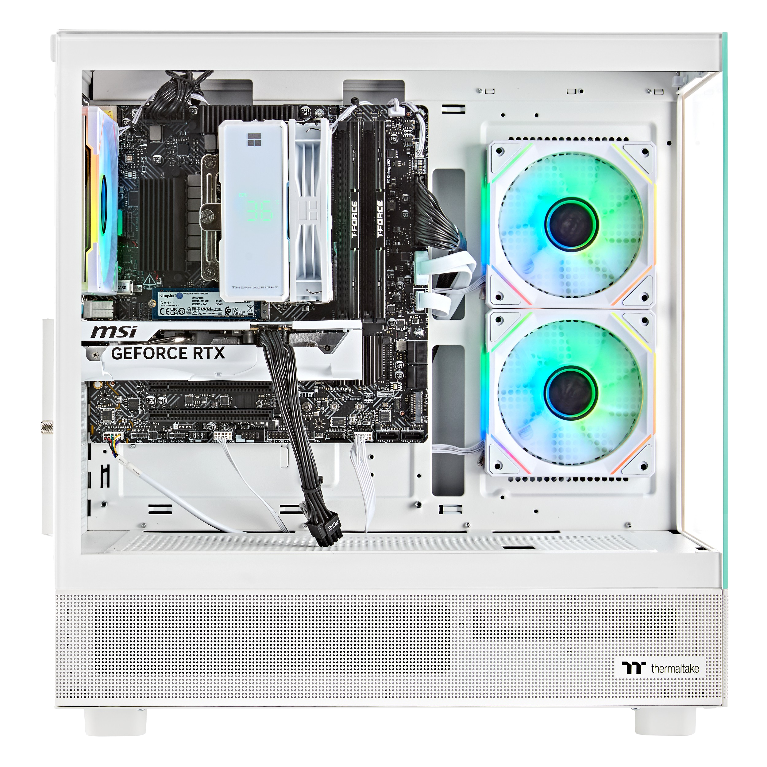 Techwhiz CrystalForge Gaming PC - AMD Ryzen 7 7700 - RTX 5070 Ti - 32GB DDR5 - 1TB NVMe SSD - Windows 11 PRO - Wifi - 3 Years Warranty