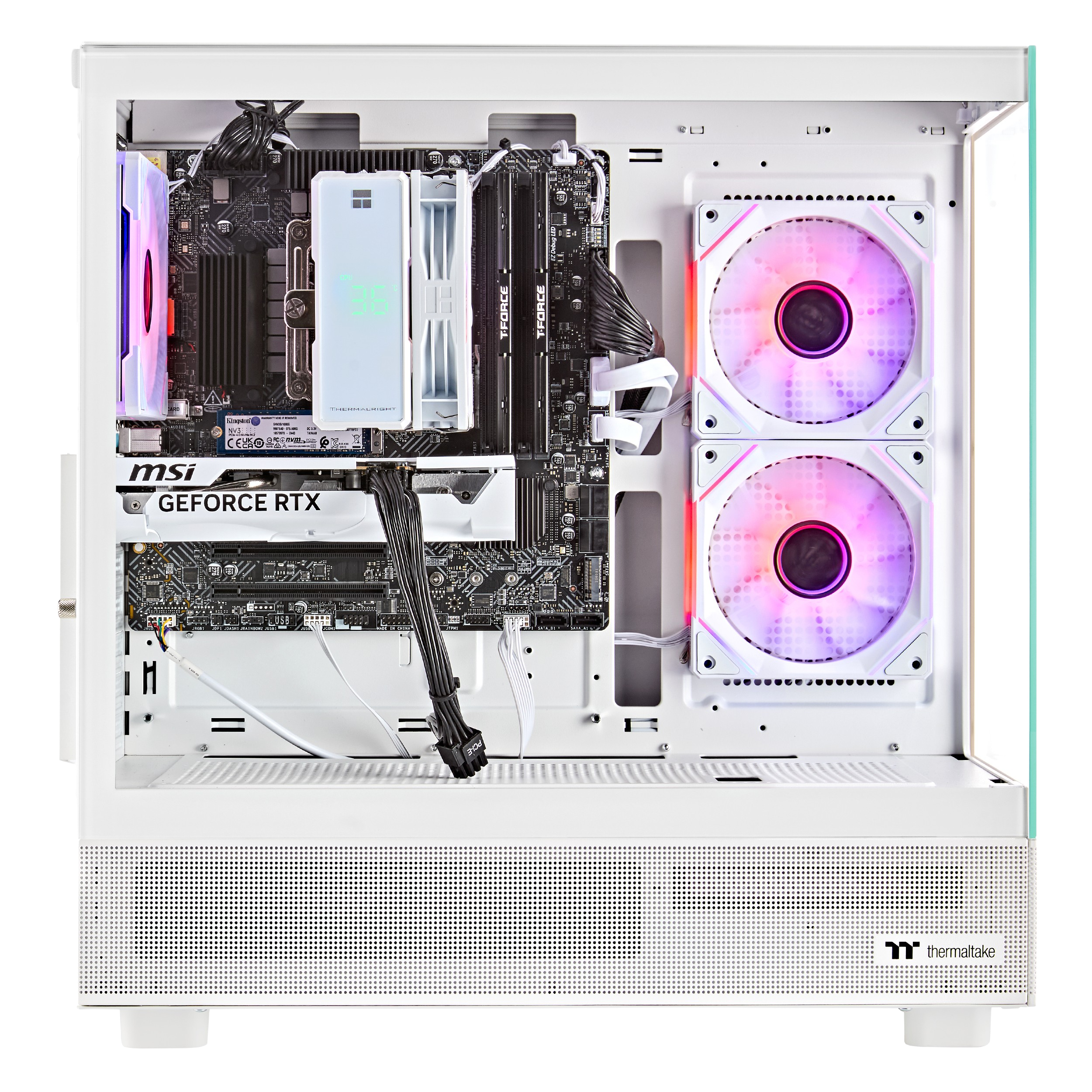 Techwhiz CrystalForge Gaming PC - AMD Ryzen 7 7700 - RTX 5070 Ti - 32GB DDR5 - 1TB NVMe SSD - Windows 11 PRO - Wifi - 3 Years Warranty