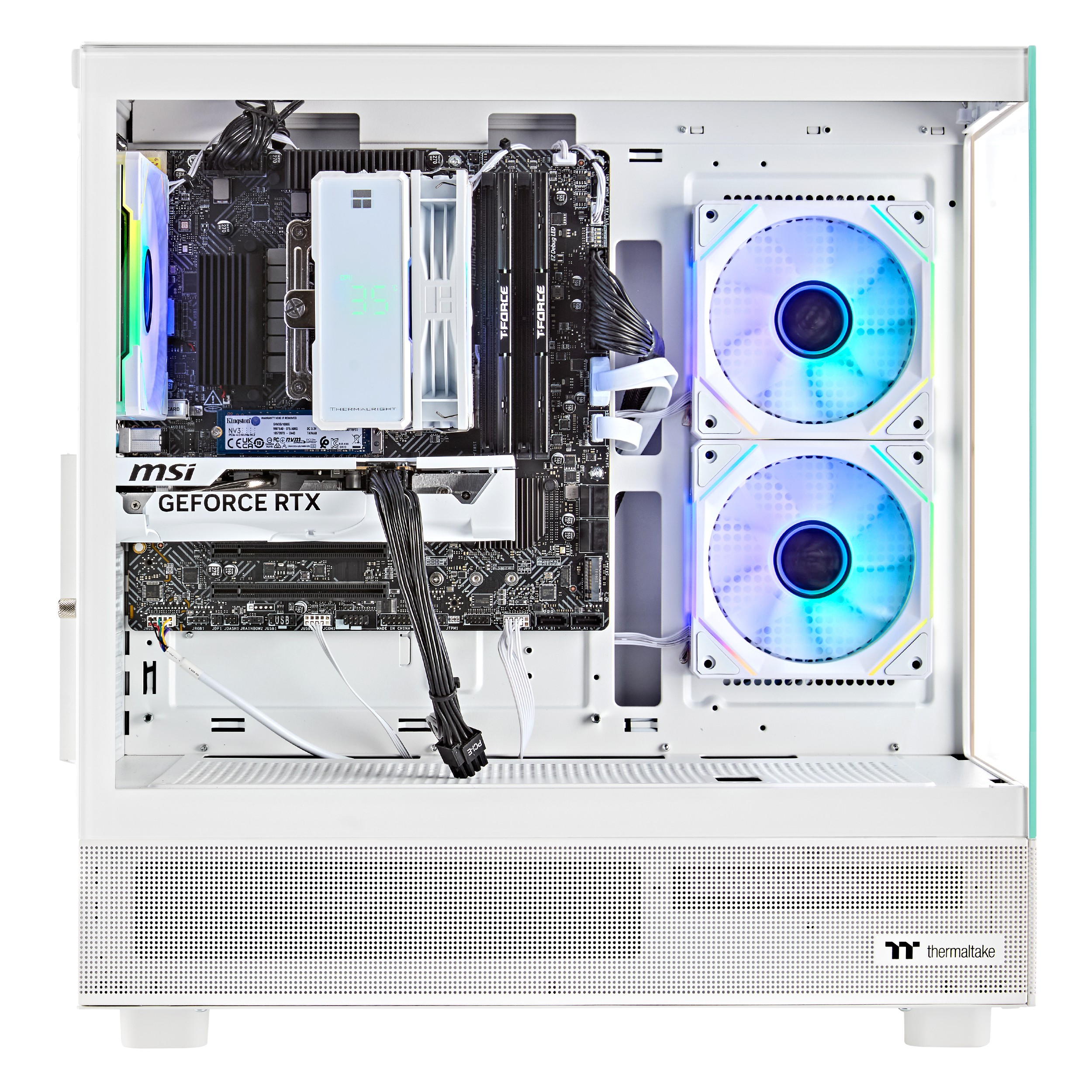 Techwhiz CrystalForge Gaming PC - AMD Ryzen 7 7700 - RTX 5070 Ti - 32GB DDR5 - 1TB NVMe SSD - Windows 11 PRO - Wifi - 3 Years Warranty