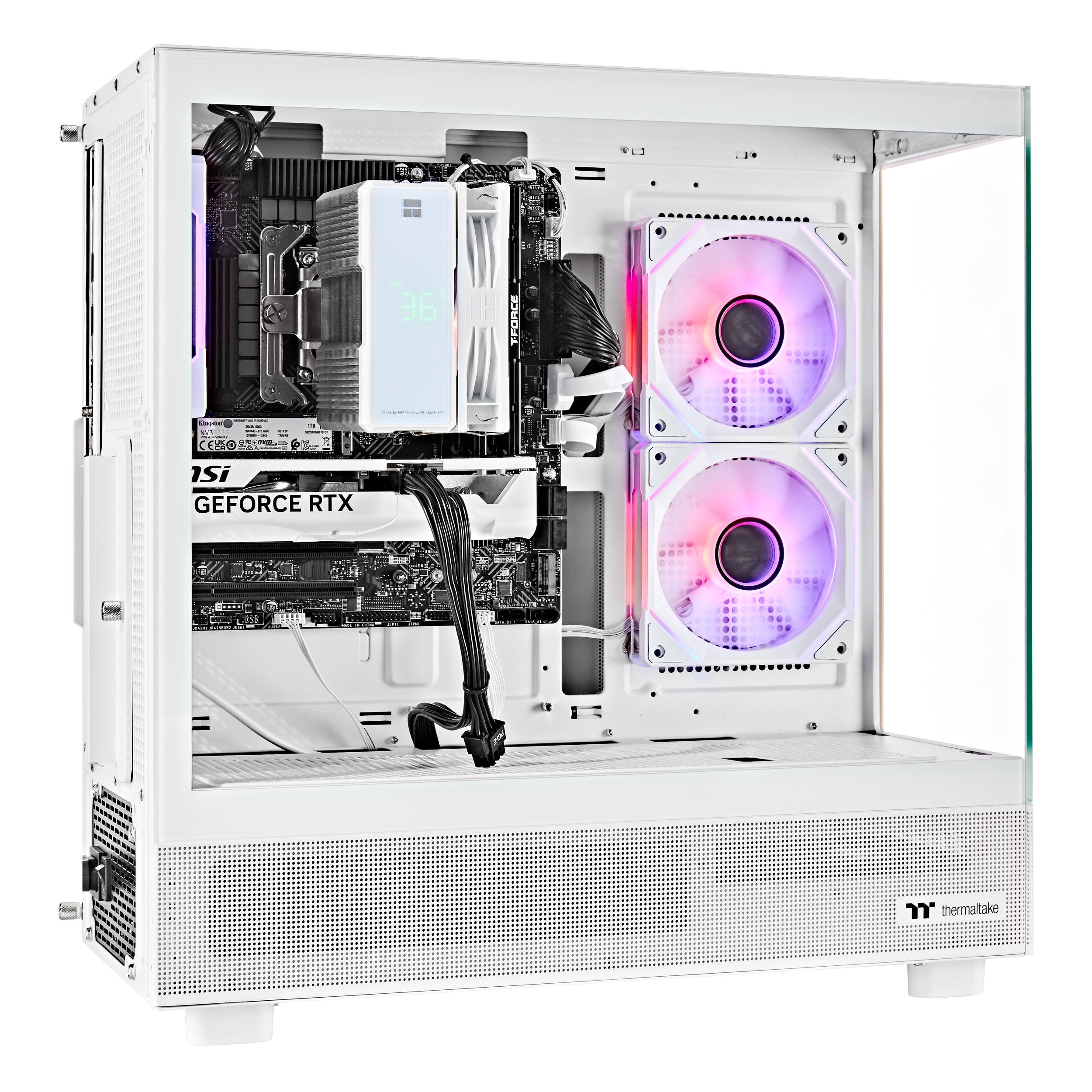 Techwhiz CrystalForge Gaming PC - Ryzen 7 7800X3D - RTX 5070 - 32 GB DDR5 RAM - 2 TB SSD - Windows 11 PRO - Wifi - 3 Years Warranty