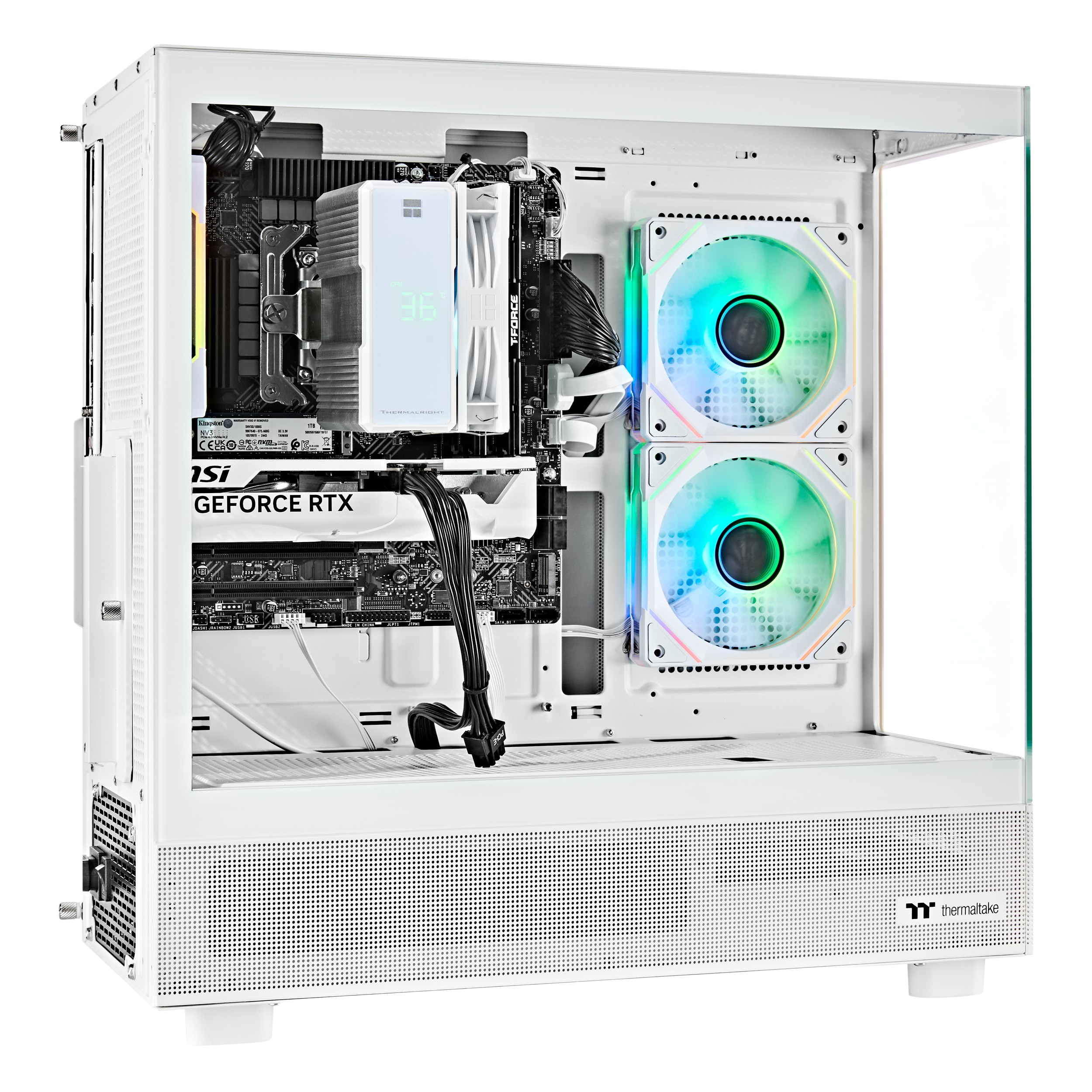 Techwhiz CrystalForge Gaming PC - AMD Ryzen 7 7700 - RTX 5070 Ti - 32GB DDR5 - 1TB NVMe SSD - Windows 11 PRO - Wifi - 3 Years Warranty