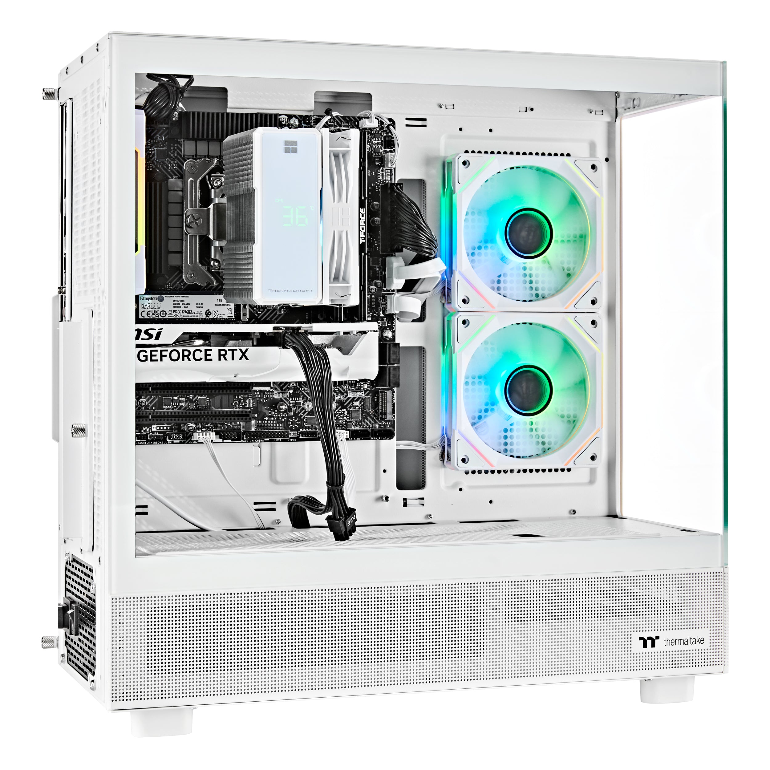 Techwhiz CrystalForge Gaming PC - Ryzen 7 7800X3D - RTX 5070 - 32 GB DDR5 RAM - 2 TB SSD - Windows 11 PRO - Wifi - 3 Years Warranty