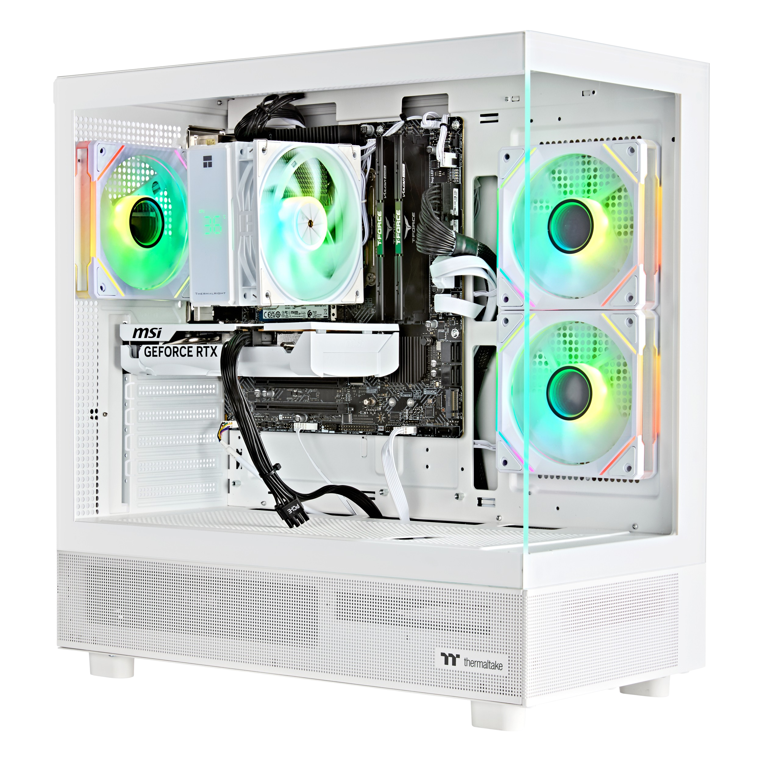 Techwhiz CrystalForge Gaming PC - AMD Ryzen 5 9600X - RTX 5060 - 32GB DDR5 - 1TB - Windows 11 PRO - Wifi - 3 Years Warranty